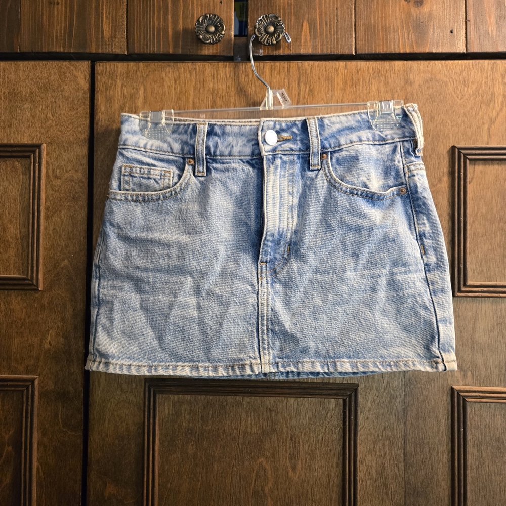 Pacific Sunwear Light Blue Denim Mini Skirt